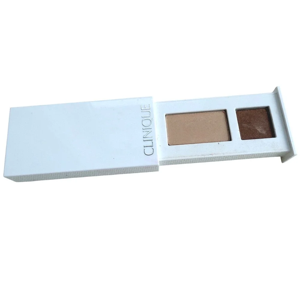 Clinique All About Shadow‎ Duo 01 Like Mink Brown Beige Eyeshadow Palette 1.7g